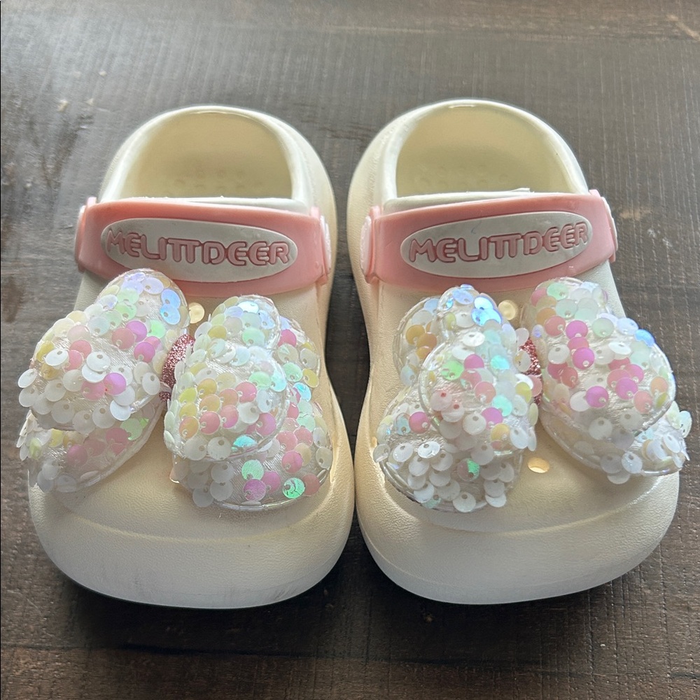 Kids Shoes - Cream and Pink
